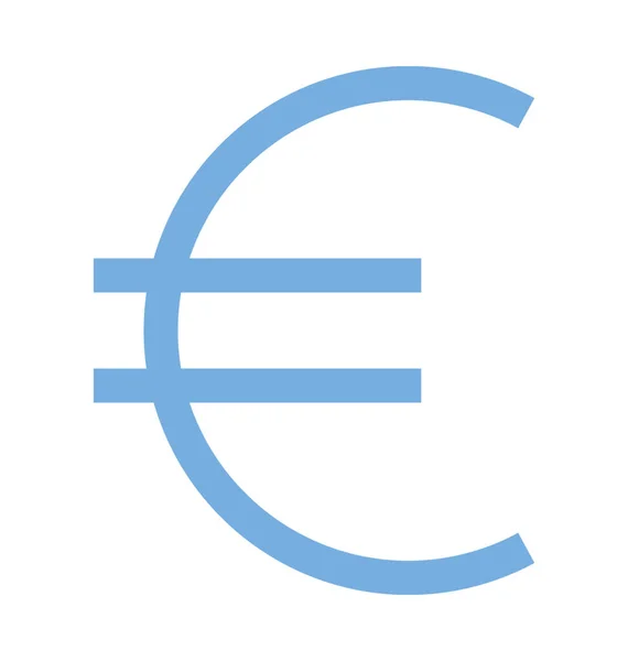 Euro Farbiges Vektorsymbol — Stockvektor