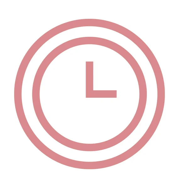 Reloj Color Vector Icono — Archivo Imágenes Vectoriales