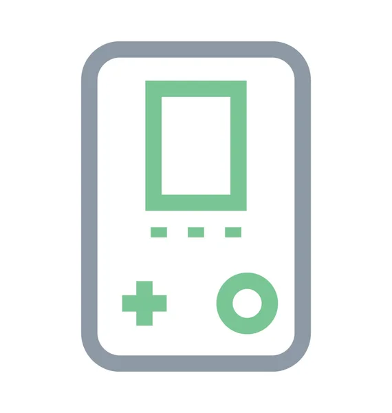 Game Boy Colored Vector Icon — Stock Vector