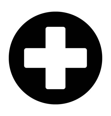 İşareti düz vektör simge ekle