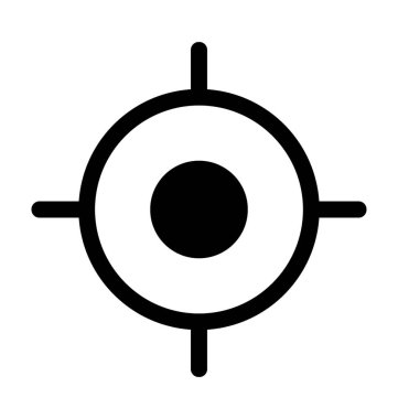 İnce artı düz vektör simgesi