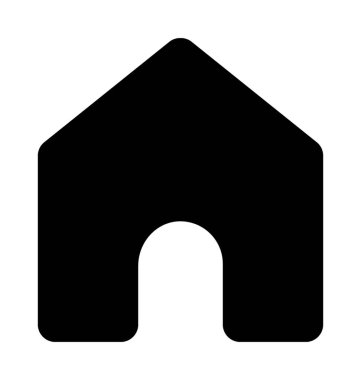 Web ev düz vektör simgesi