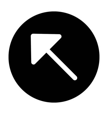 Ok genişletin düz vektör simgesi