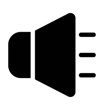 Ses seviyesi düz vektör simgesi