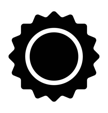 Ayçiçeği düz vektör simgesi