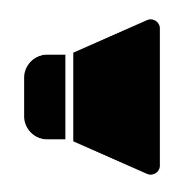 Ses ayarı düz vektör simgesi