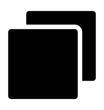 Yinelenen kağıtları düz vektör simgesi