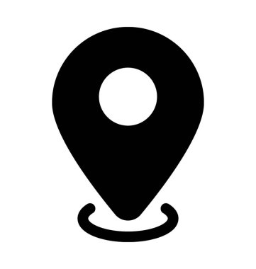 Harita yer düz vektör simgesi