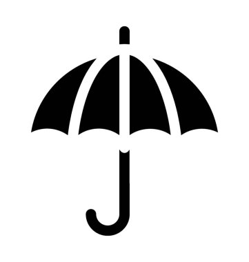 Şemsiye Düz Vektör Simgesi