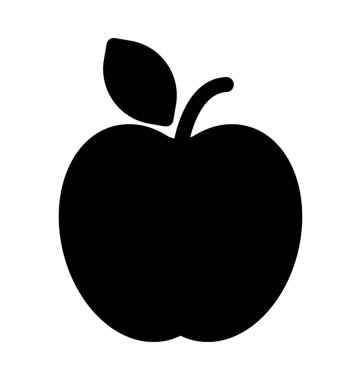 Apple Düz Vektör Simgesi
