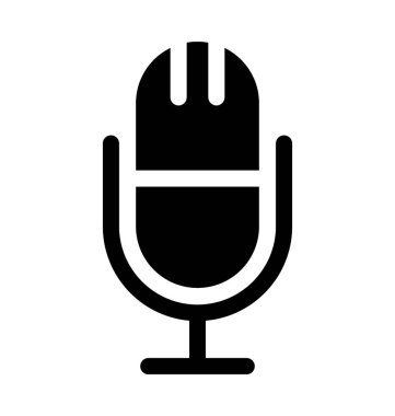 Mikrofon Düz Vektör Simgesi