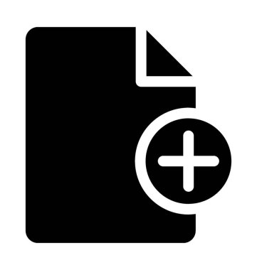 Dosya düz vektör simgesi