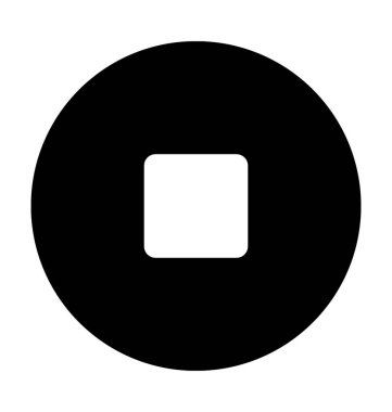 Buttonflat vektör simge durdurmak