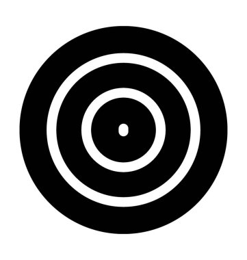 Düz vektör simgesi boğa göz