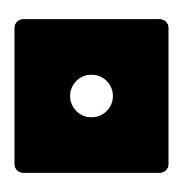  Zar düz vektör simgesi