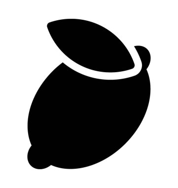 limon düz vektör simgesi