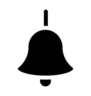 Çan Düz Vektör Simgesi