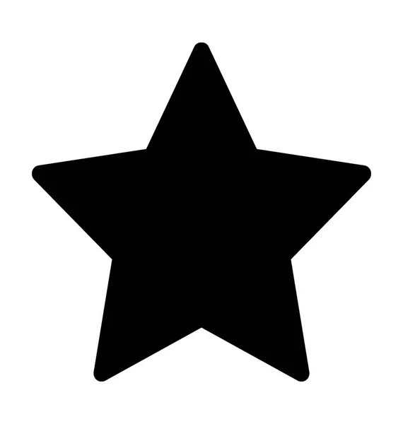 Star Shape Flat Vector Icon — Stock Vector