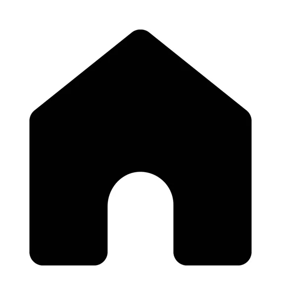 Web Home Ícone Vetor Plano —  Vetores de Stock
