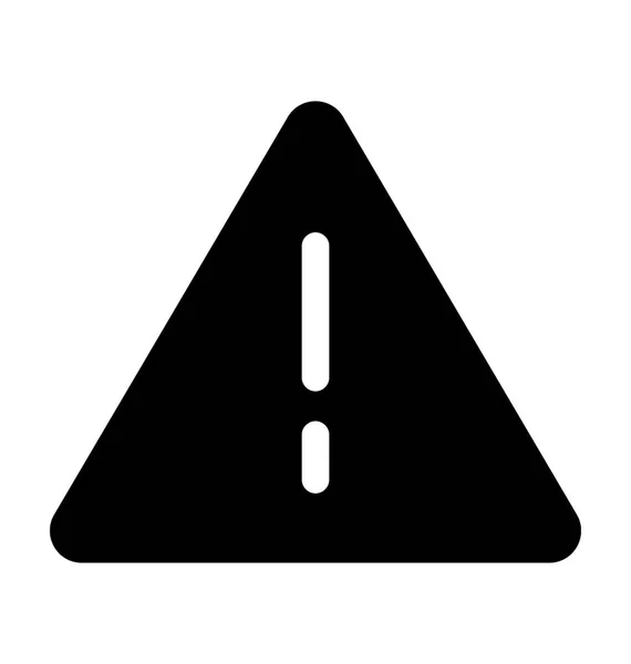 Danger Sign Flat Vector Icon — Stock Vector