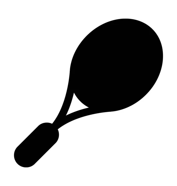 Badminton Platte Vector Icon — Stockvector