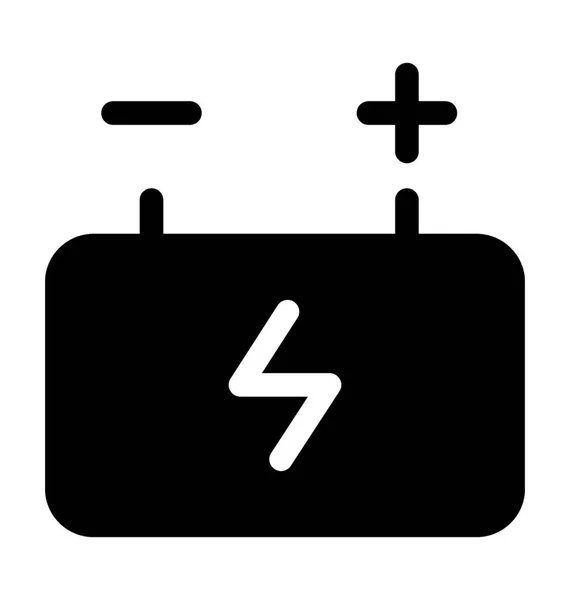 Batterieladung Flache Vektorsymbol — Stockvektor