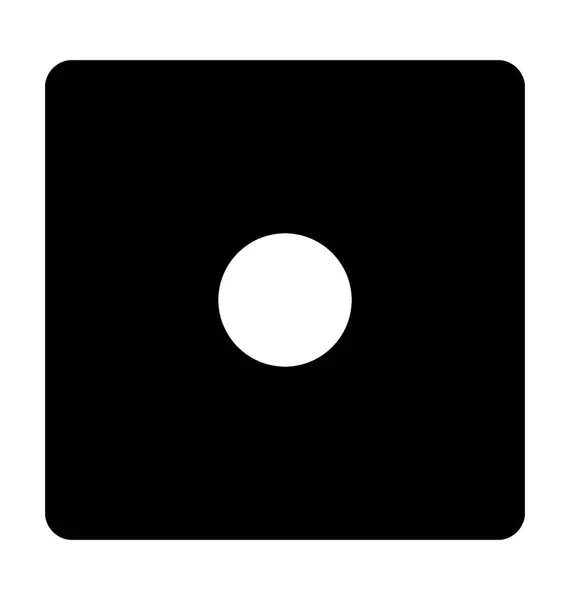 Dobbelstenen Platte Vector Icon — Stockvector