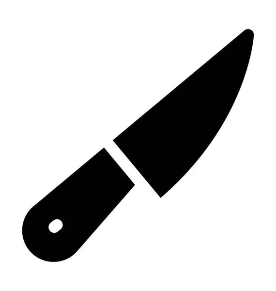 Messer Flache Vektor Symbol — Stockvektor