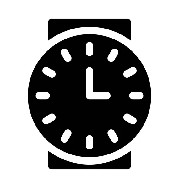 Значок Плоского Вектора Наручных Часов — стоковый вектор