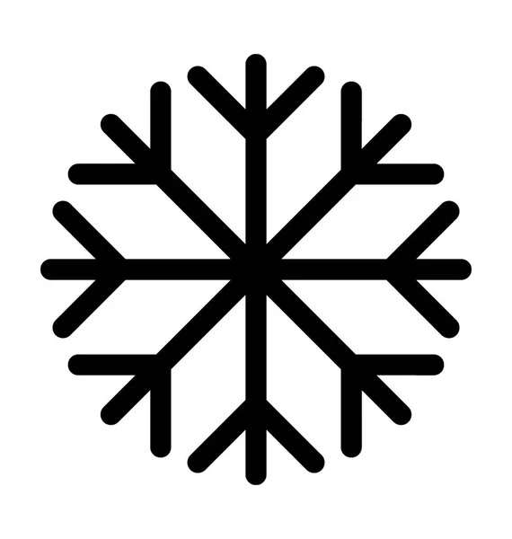 Εικονίδιο Επίπεδη Διάνυσμα Νιφάδα Χιονιού — Διανυσματικό Αρχείο
