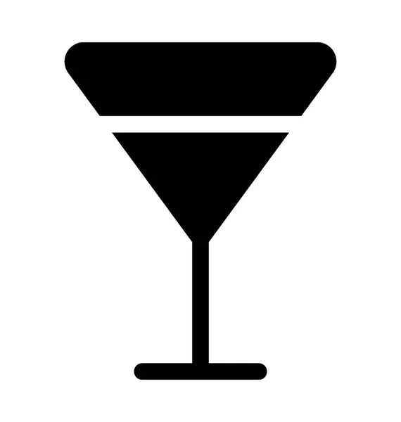 Alcoholic Beverage Flat Vector Icon — Stock Vector
