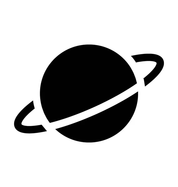 Planeet Platte Vector Pictogram — Stockvector