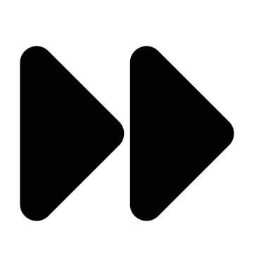 İleri Buttonflat vektör simgesi