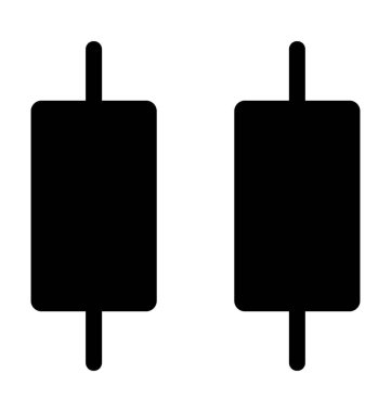 Aracı düz vektör simgesi Hizala