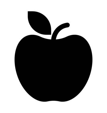 Apple Düz Vektör Simgesi