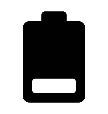 Pil Düz Vektör Simgesi