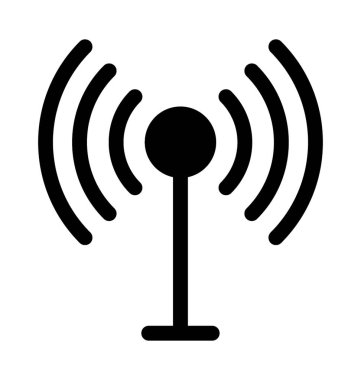 Karısı sinyalleri düz vektör simgesi