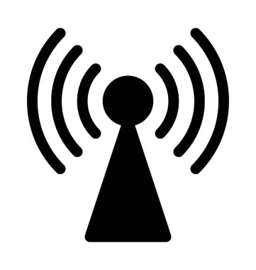 Karısı sinyalleri düz vektör simgesi