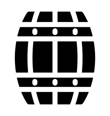 Varil düz vektör simgesi