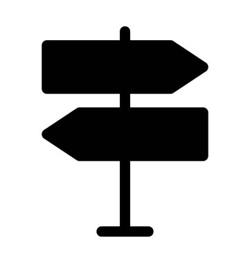 işaret direği düz vektör simgesi