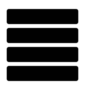 Satır düz vektör simgesi