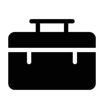 evrak çantası düz vektör simgesi