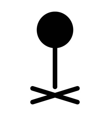 Harita yer düz vektör simgesi