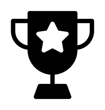 Trophy Düz Vektör Simgesi