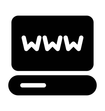 Siber düz vektör simgesi