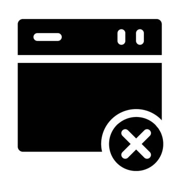 Web sitesi düz vektör simge