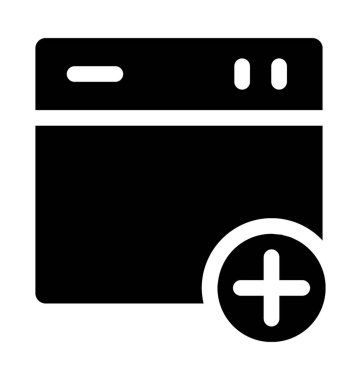 Web sitesi düz vektör simge