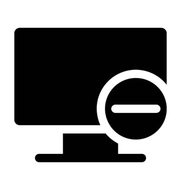 LCD düz vektör simgesi