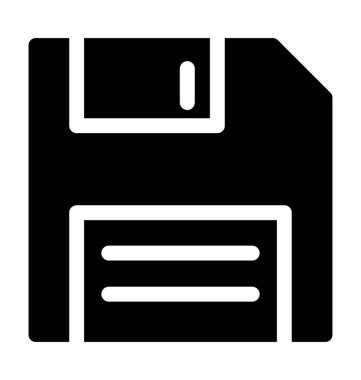 Disket düz vektör simgesi