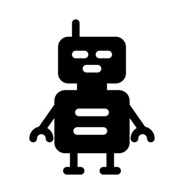 Mekanik Manfloppy düz vektör simgesi